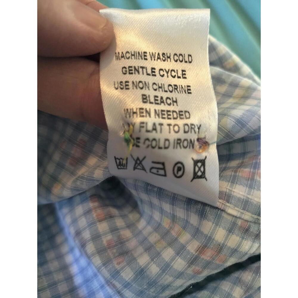 Visconti Black Men’s Long Sleeve Button Down Shirt Size L – Multicolor Geometric - Picture 7 of 15